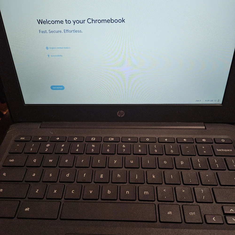 HP Gray Chromebook Laptop